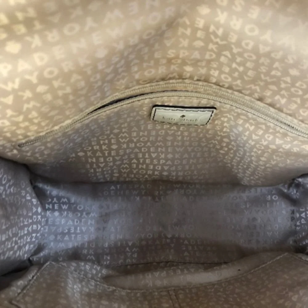 KATE SPADE Doris Orchard Valley Grey Leather Satchel/Shoulder Bag